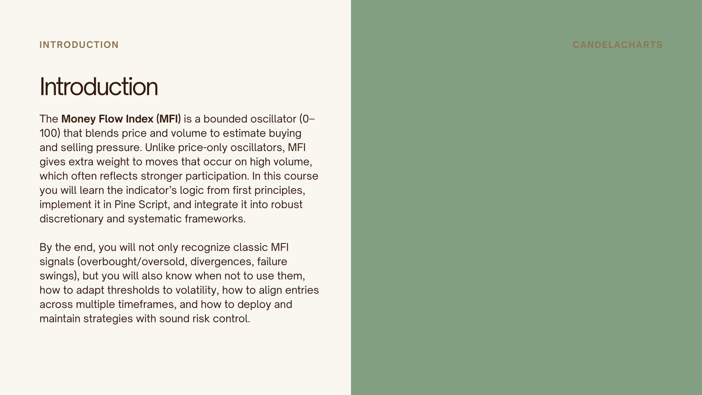 Money Flow Index - Course